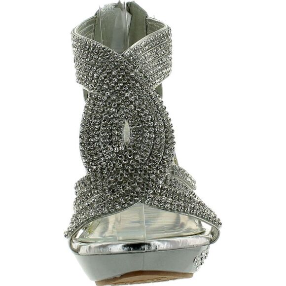 Fabulous Delicacy-07 Silver Womens pumps-shoes 7.5 NEW - Picture 3 of 4